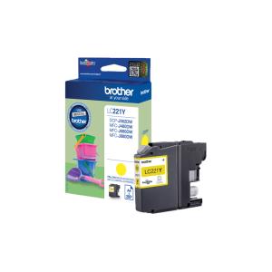 Ink Cartridge - Lc221y - 260 Pages - Yellow