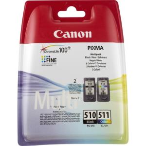 Ink Cartridge - Pg-510 / Cl-511 Black And Colour Multipack Blister