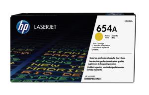 Toner Cartridge - No 654A - 15k Pages - Yellow