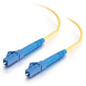 Fibre Optic Cable Lc-lc 9/125 Os1 Duplex Singlemode Pvc (lszh) Yellow 1m