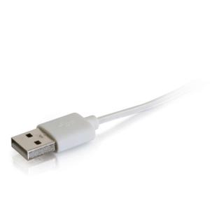 USB A To Lightening Cable White 1m