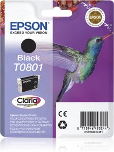 Ink Cartridge - T0801 Hummingbird - 7.4ml - Black Sec