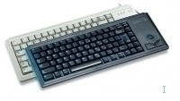 G84-4400 Compact Ultraflat - Keyboard with Trackball - Corded USB - Black - Azerty Belgian