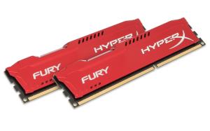 16GB Kit (2x8gb) Hyperx Fury Red DDR3 1600MHz Non-ECC Cl10 1.5v Unbuffered