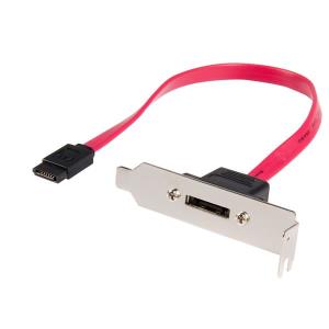 SATA To ESATA Plate Adapter Low Profile 1ft