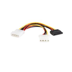 Low Profile4 To Low Profile4 SATA Power Y Cable Adapter 6in