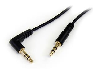 Stereo Audio Cable Slim 3.5mm To Right Angle - M/m 1m