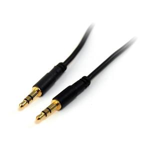 Stereo Audio Cable Slim 3.5mm M/m 1m