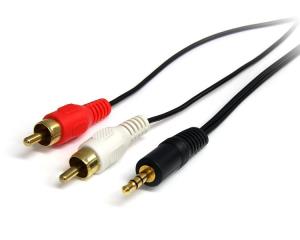 Stereo Audio Cable - 3.5mm Male To 2x Rca Male 1m