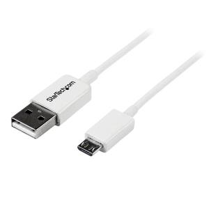 USB A To Micro B Cable - Charging Data Cable 0.5m White
