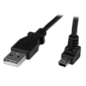Angled Mini USB Cable - USB To Up Angle Mini USB Cable 1m