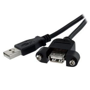 Panel Mount USB Cable A To A - F/m 60cm