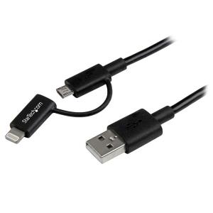 Lightning Or Micro USB To USB Cable For iPhone iPod iPad - 1m