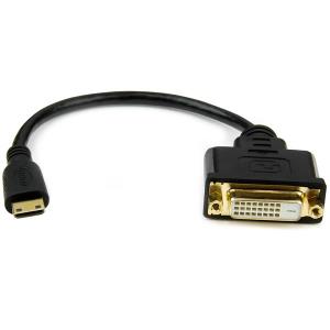 Mini Hdmi Male To DVI-dfemale Cable Adapter 8in