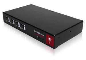 Adderview Secure Analogue KVM Switch Enhanced Avsc1102 With USB/ Vga/ Card Reader 2-port